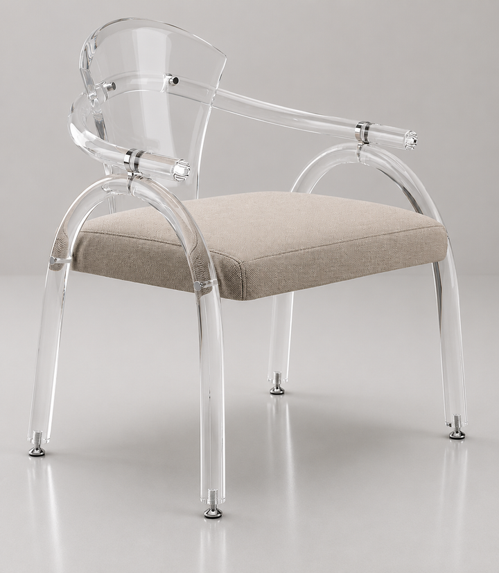 Acrylic Arm Dining Chair