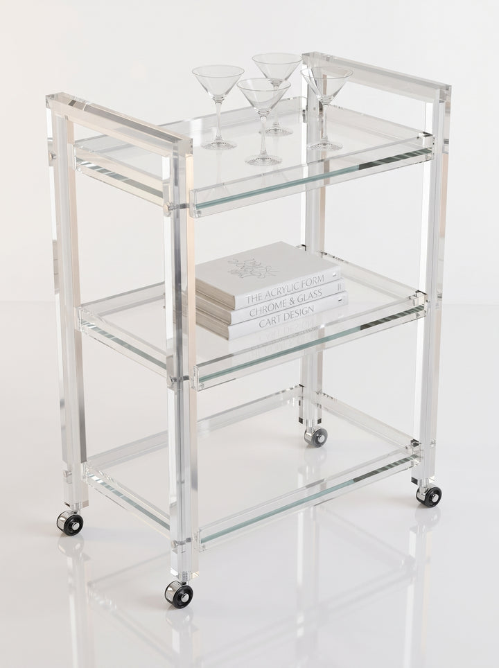 3-Tier Acrylic Trolley