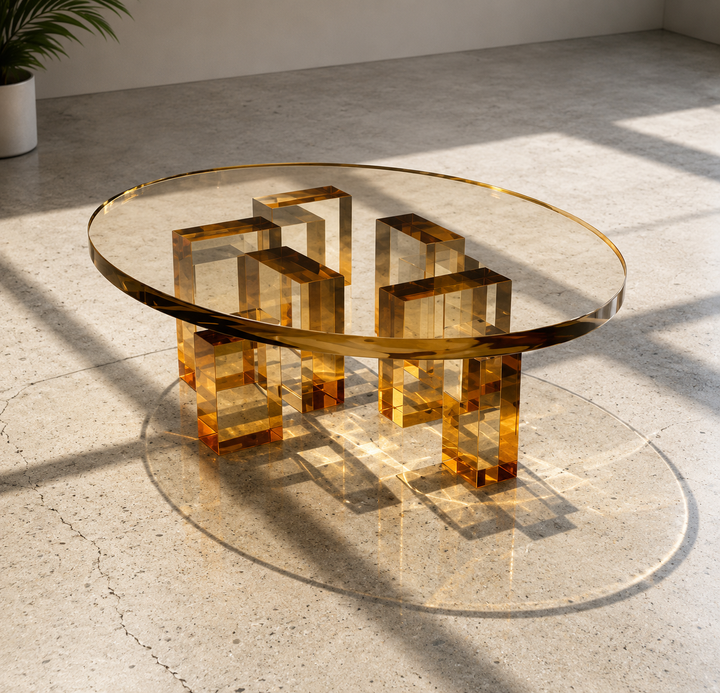 Amber Block Coffee Table