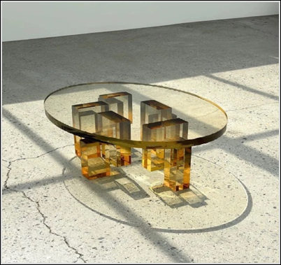 Amber Block Coffee Table