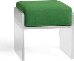 Green Padded Stool
