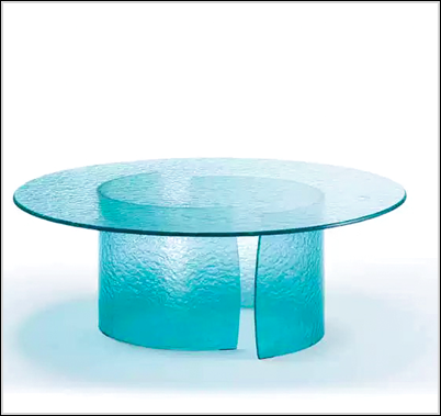 Textured Round Coffee Table