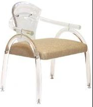 Acrylic Arm Dining Chair