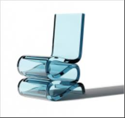 Blue Acrylic Chair