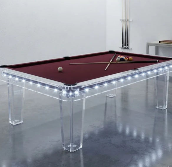 Full-Glass Pool Table