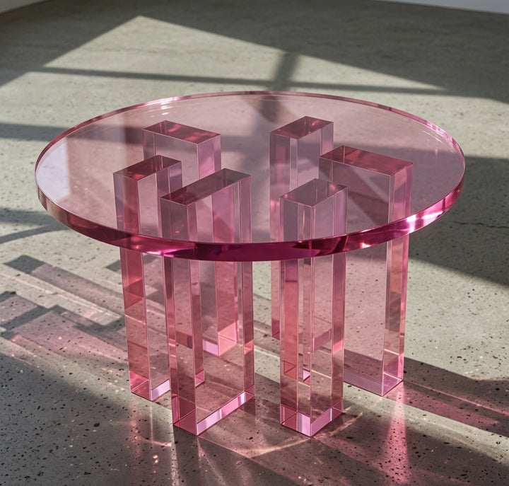 Gradient Column Side Table