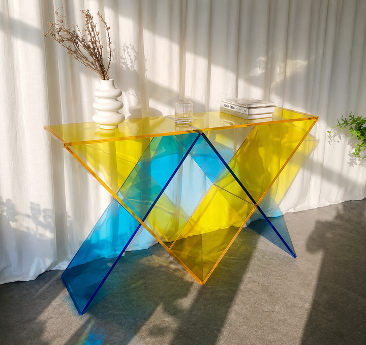 Yellow Star Console Table
