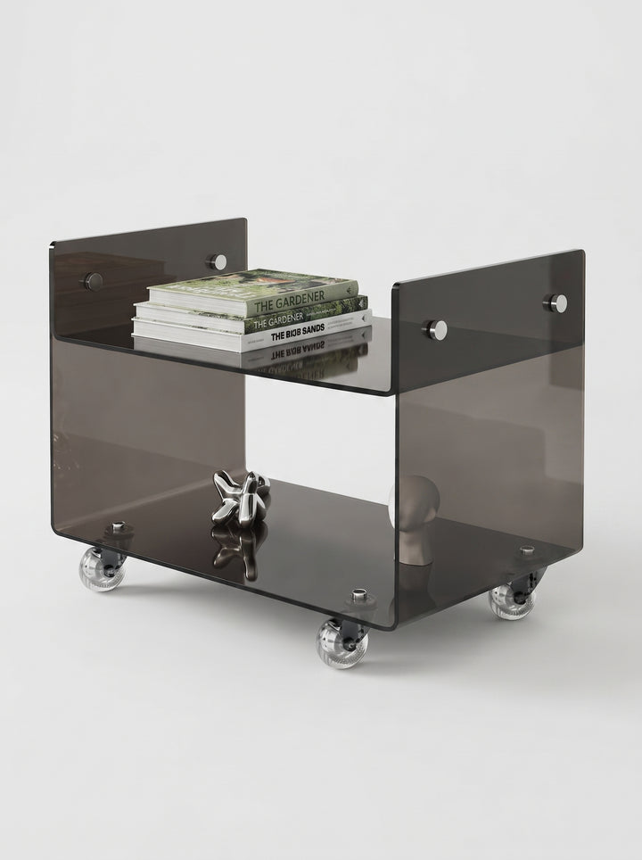 Acrylic Table on Wheels