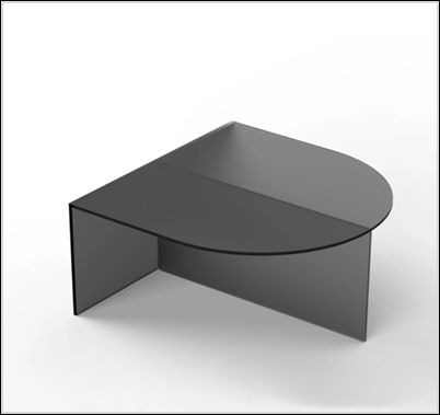 Half-Moon Side Table