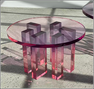 Gradient Column Side Table