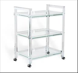 3-Tier Acrylic Trolley