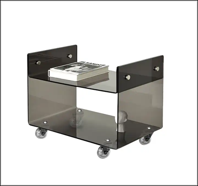Acrylic Table on Wheels