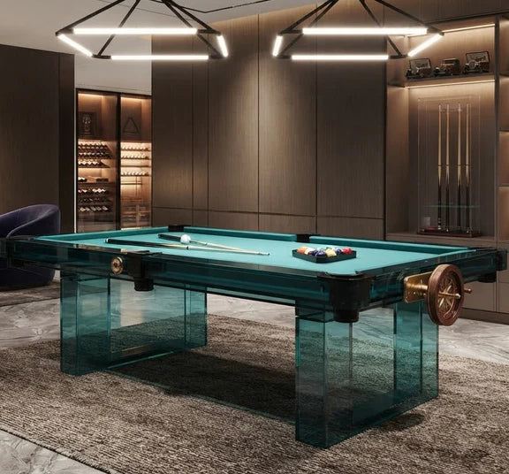 Green Acrylic Pool Table