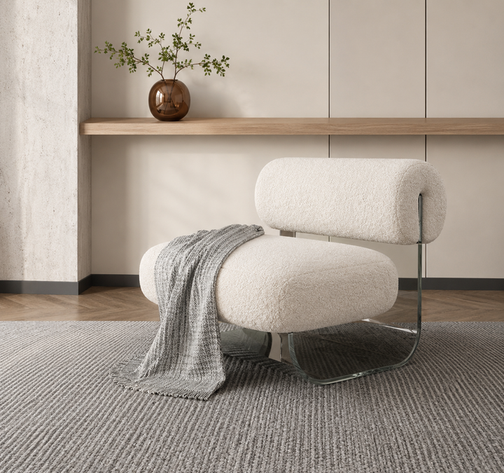 Boucle Barrel Chair