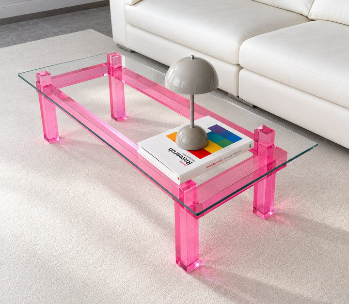 Pink Frame Coffee Table